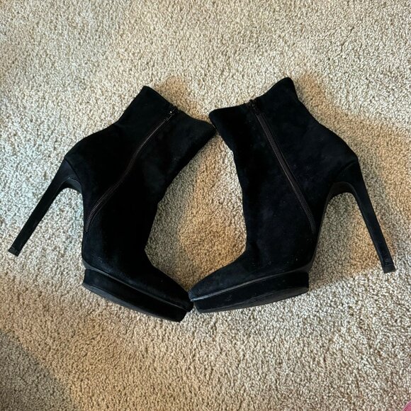 Jeffrey Campbell Shoes - Jeffrey Campbell Pointed Toe High Heel Black Suede Ankle Booties